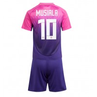Camisa de Futebol Alemanha Jamal Musiala #10 Equipamento Secundário Infantil Europeu 2024 Manga Curta (+ Calças curtas)